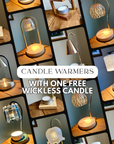 Candle Warmer | With ONE Free Wickless Candles