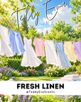 Fresh Linen Teddy Clamshell wax melts