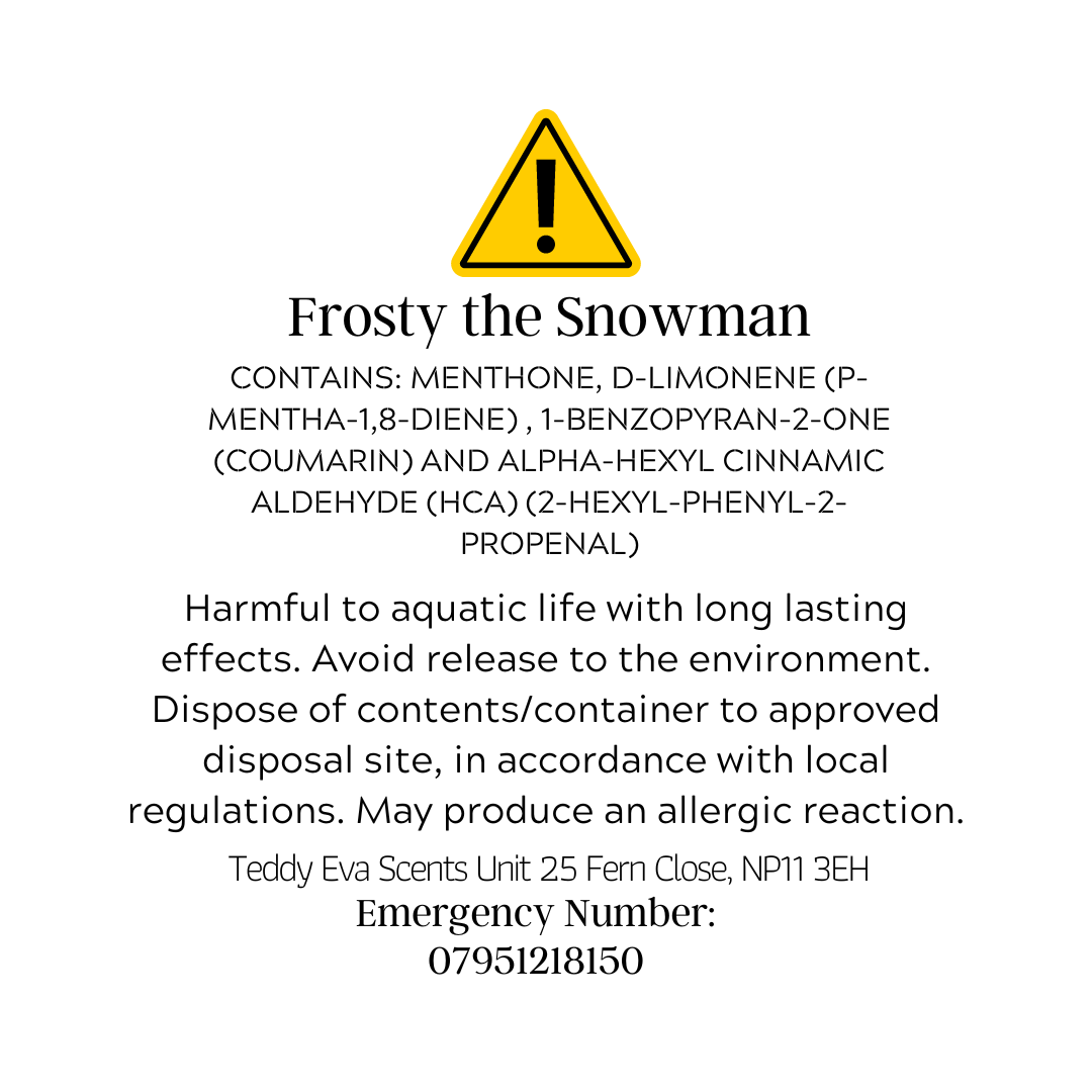Frosty the snowman wax melt CLP