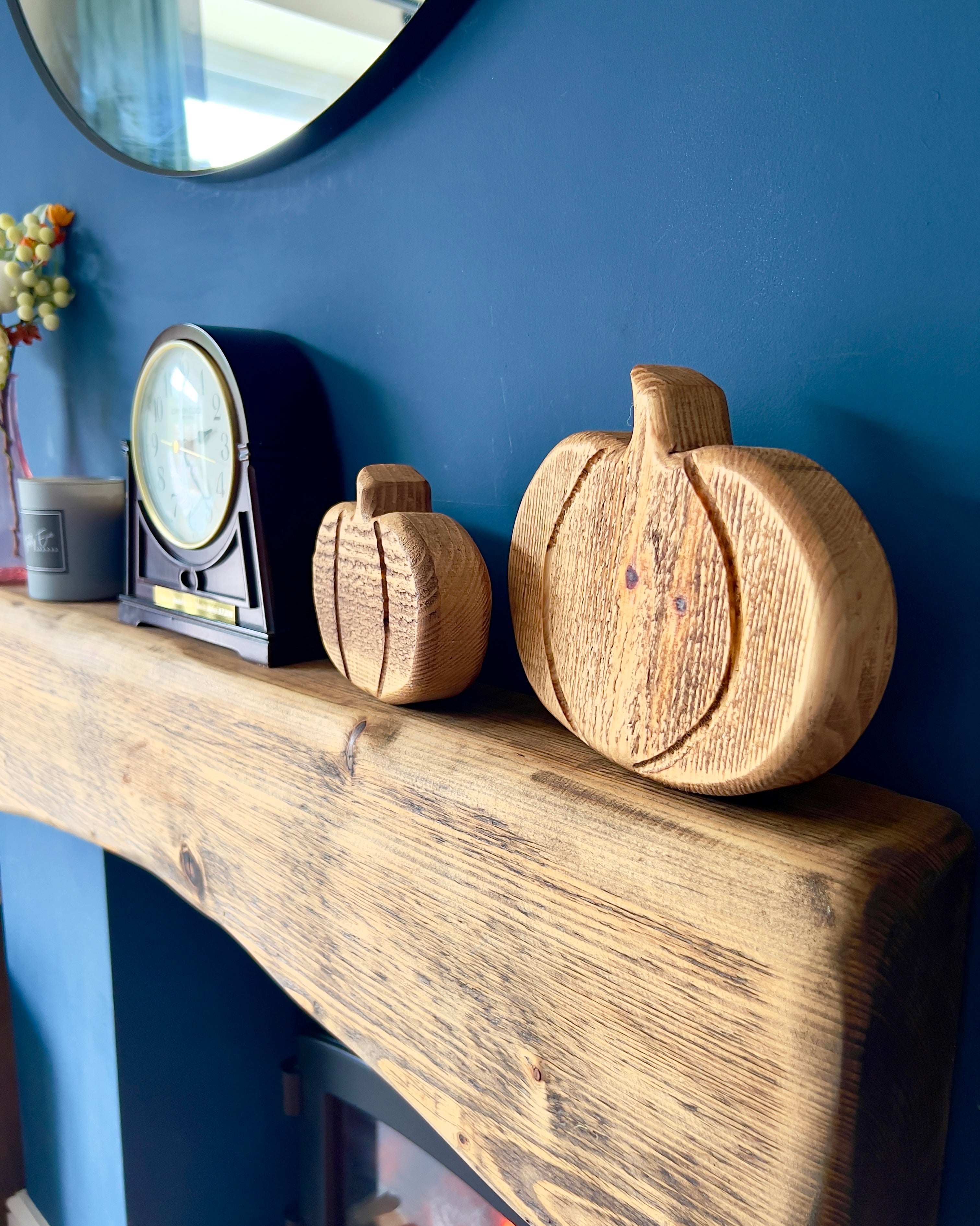 Wooden Pumpkin - Medium Oak