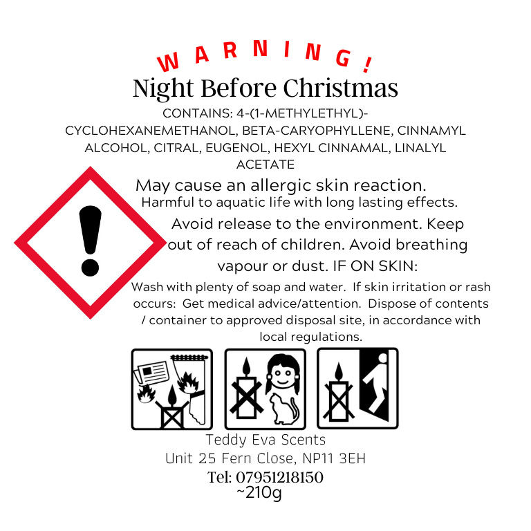 Night Before Christmas - Christmas Candles 30cl