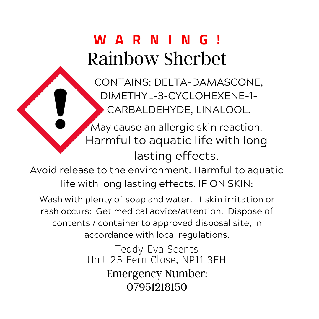 Rainbow Sherbet Teddy Clamshell