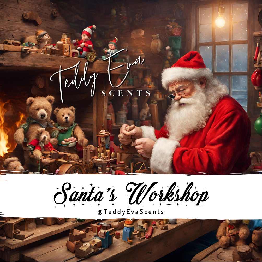 Santa's Workshop Teddy Pot
