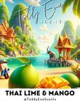 Our Thai Lime & Mango wax melt is your very own personal tropical spa. It's an exotic concoction that feels like sipping on the ultimate tropical cocktail under the shade of a palm tree. With notes of Indian lemongrass and succulent mangoes, this fragrance is a zesty, fresh, and a fruity celebration.