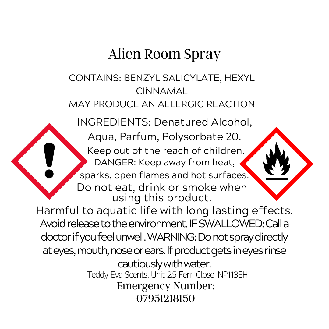 CLP for the alien room spray