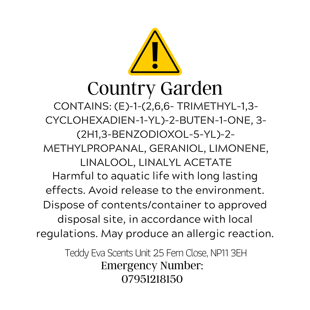 Country Garden Teddy Clamshell