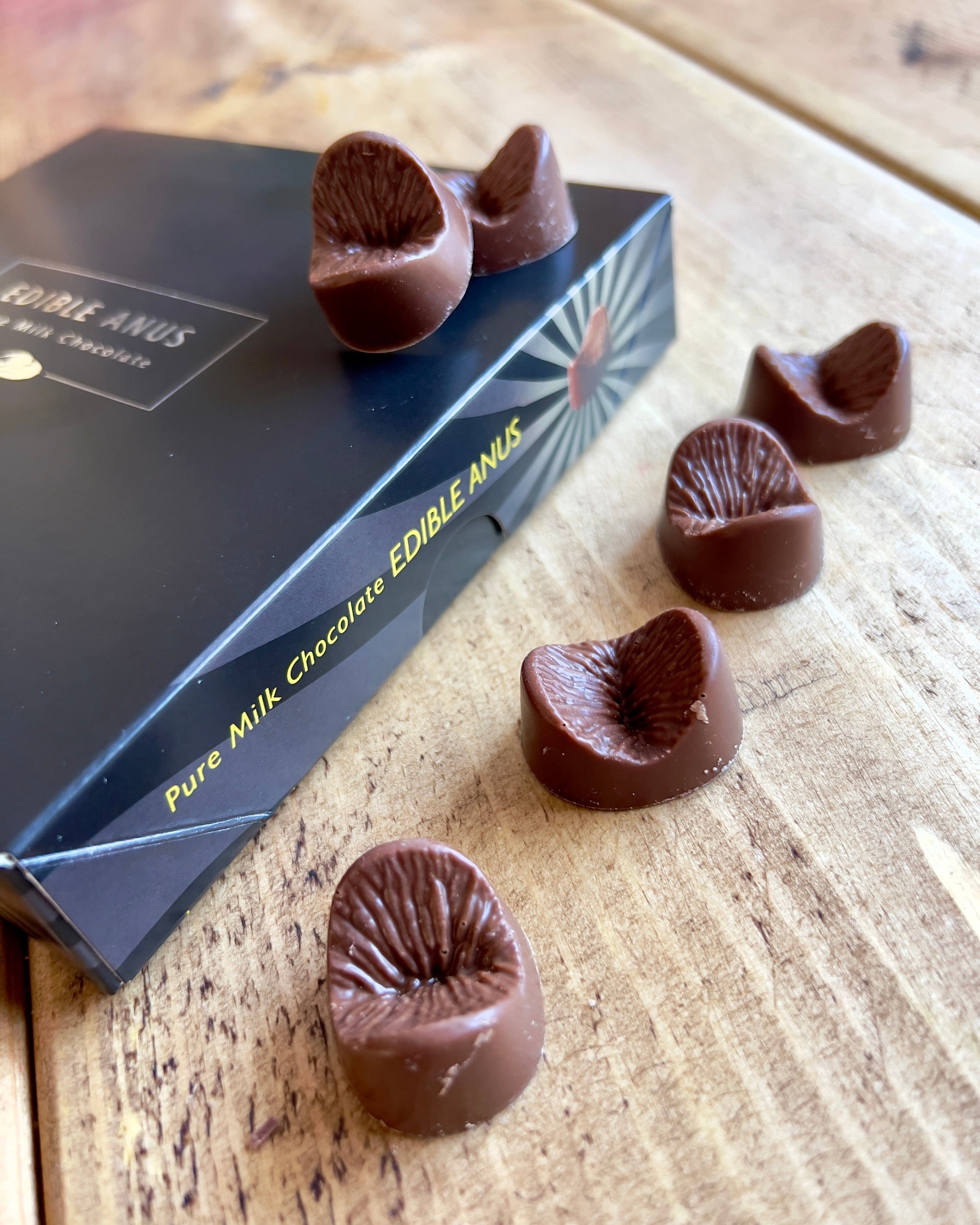 Chocolate bumholes - novelty adult gift