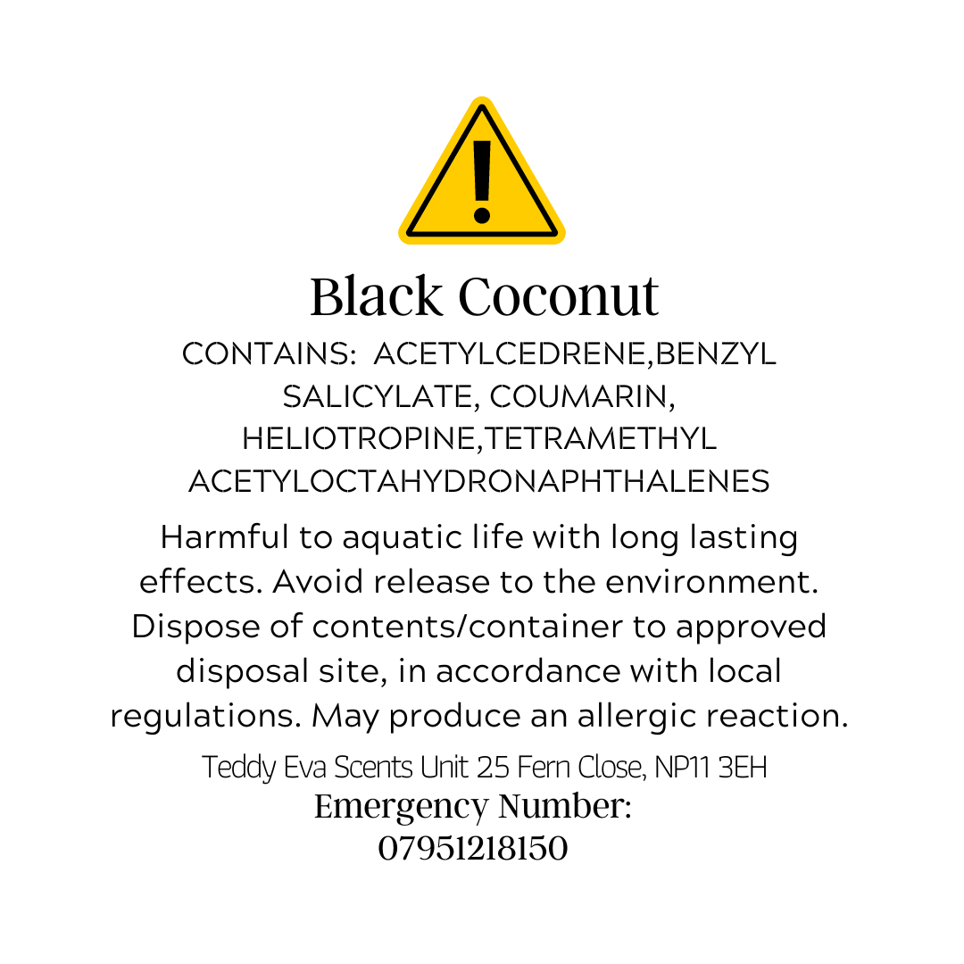 Black Coconut Teddy Clamshell