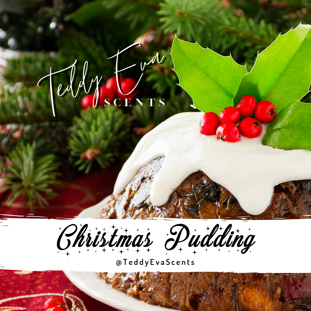Christmas Pudding Teddy Pot