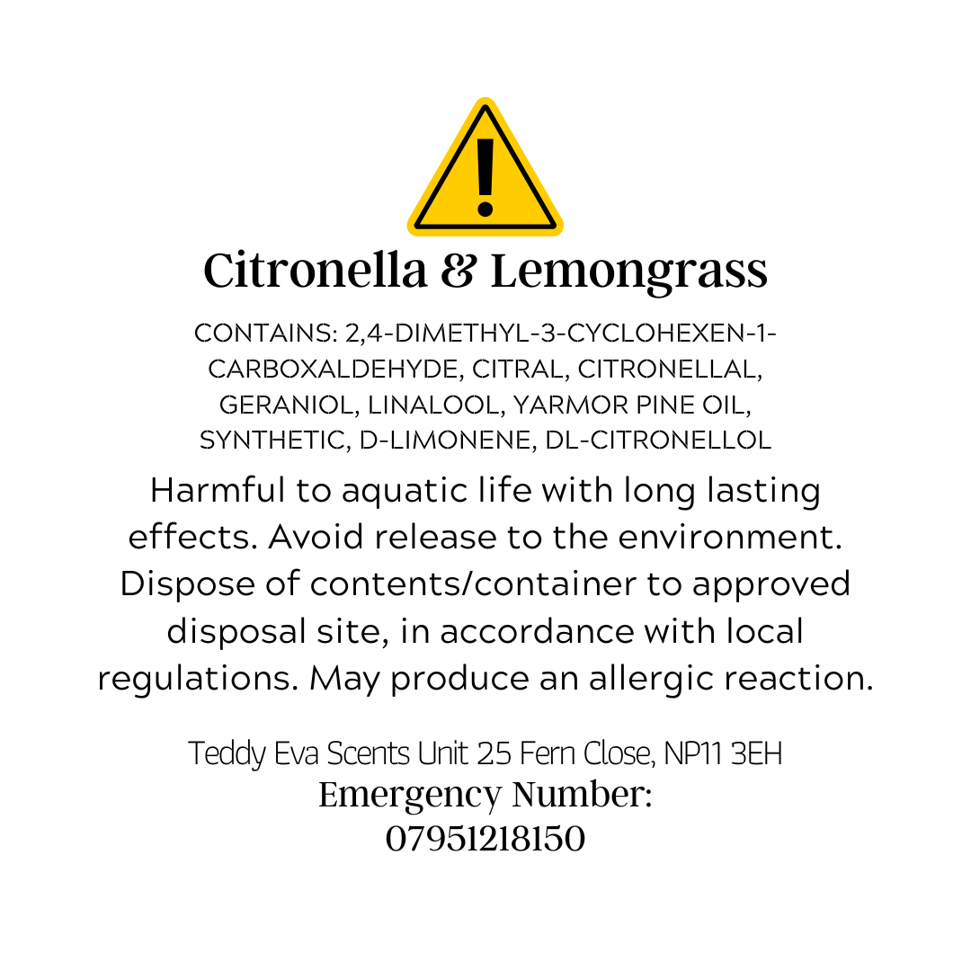Citronella &amp; Lemongrass | Bug Repellent
