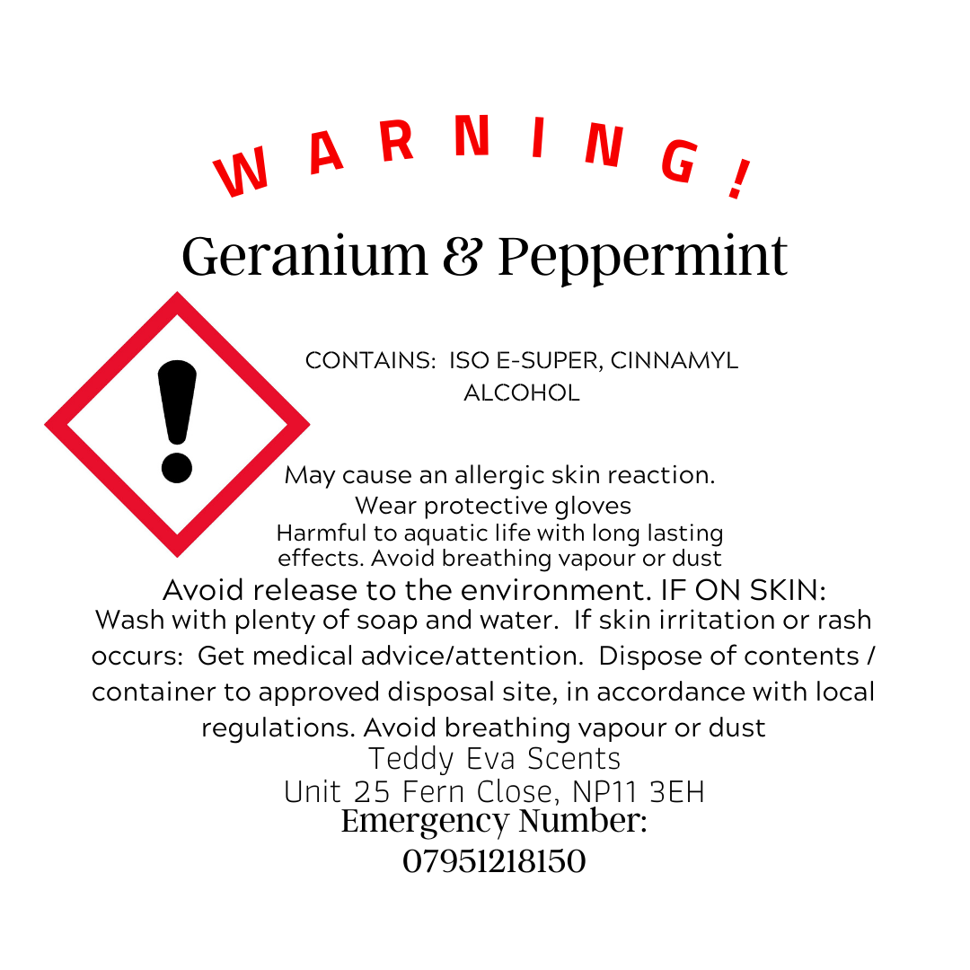 Geranium &amp; Peppermint | Bug Repellent
