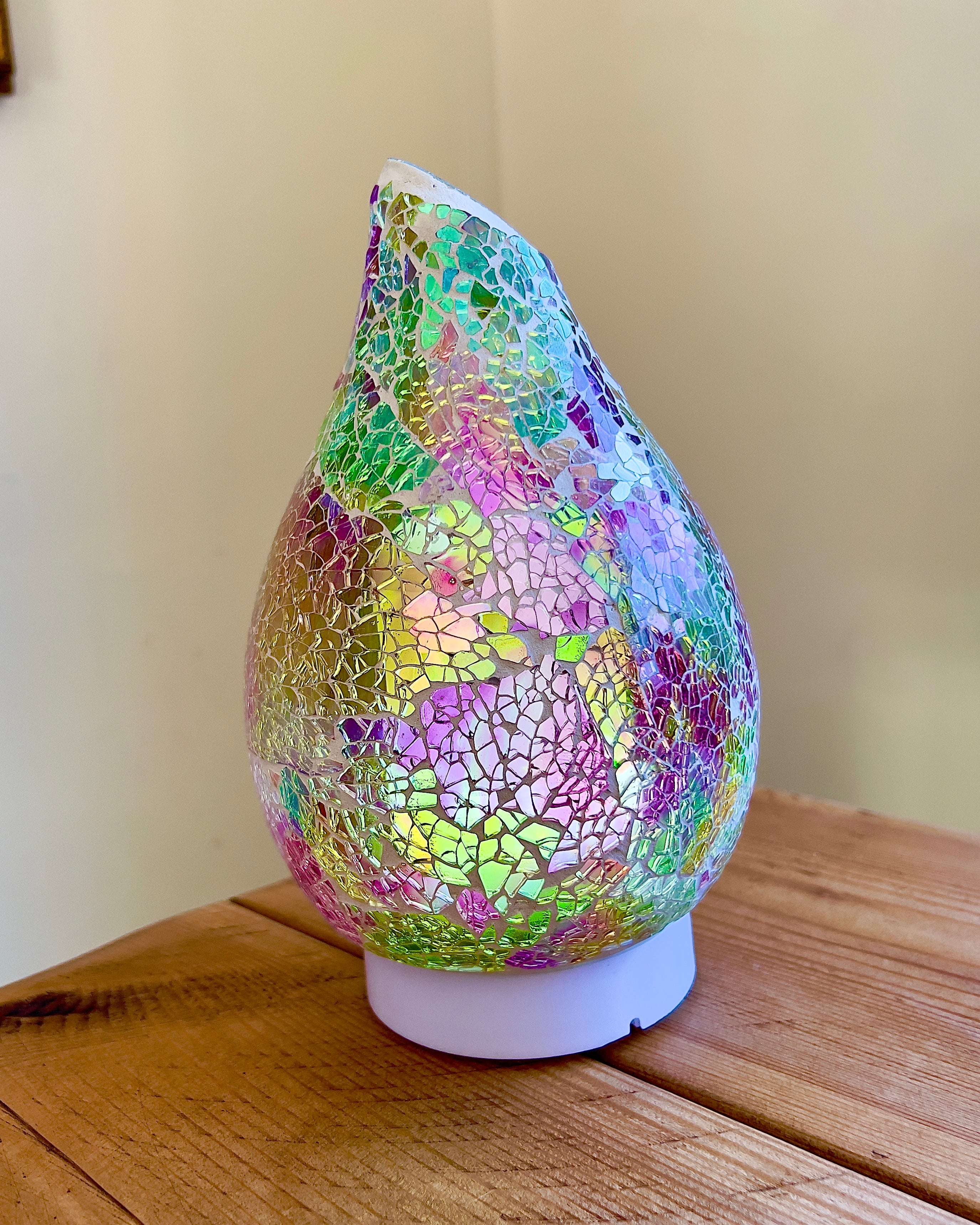 Rainbow Crackle Electric Aroma Humidifier Diffuser