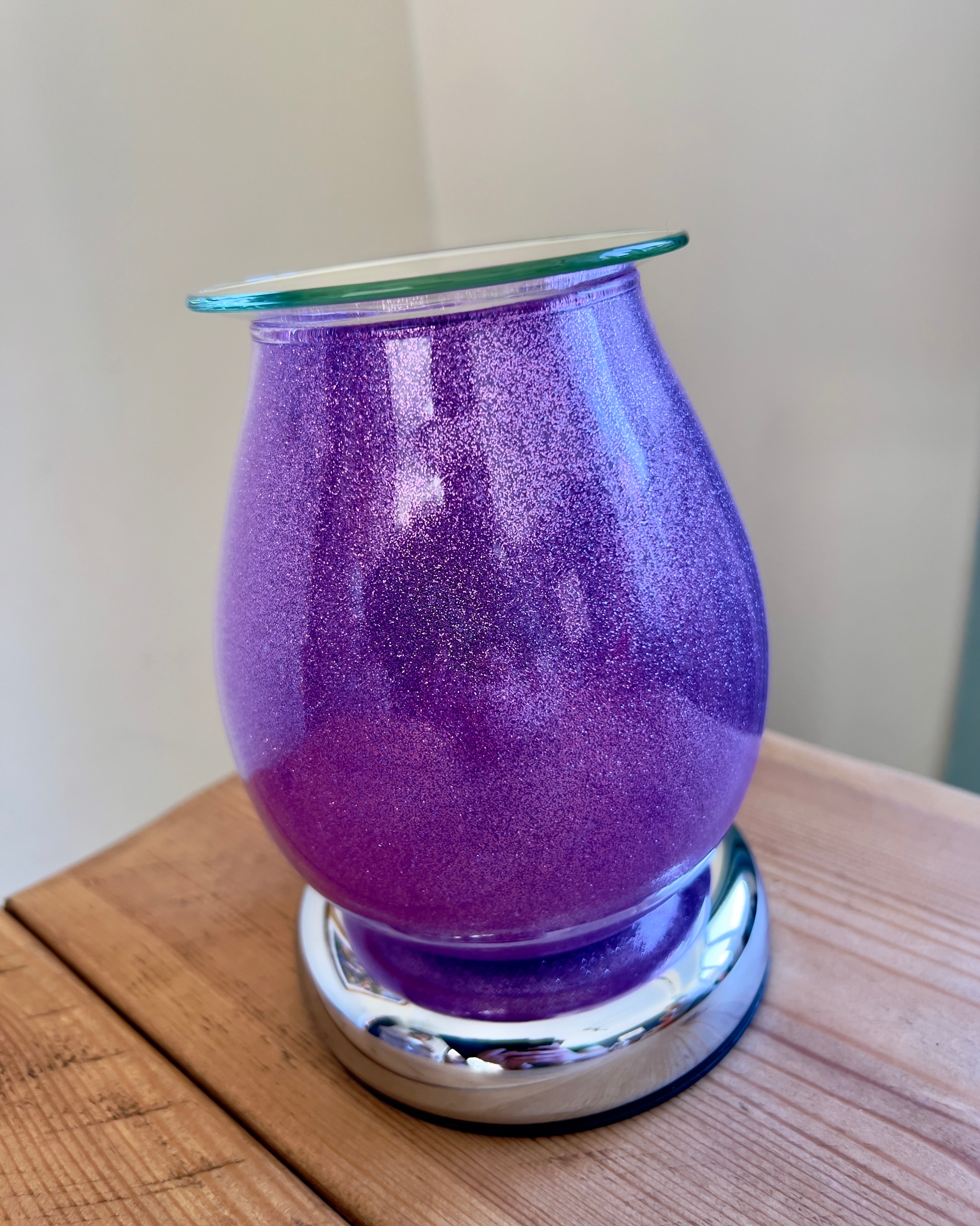 Purple Sparkle Electric Wax Melt Burner