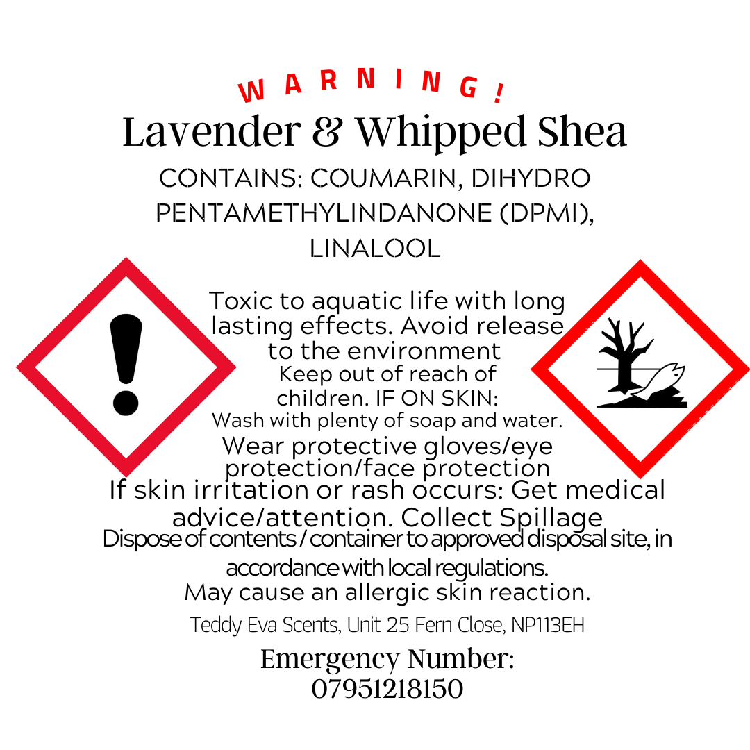 Lavender and Whipped Shea Aroma Diffuser Oil - 10ml