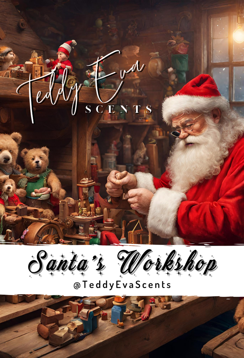 Santa's Workshop Teddy Clamshell