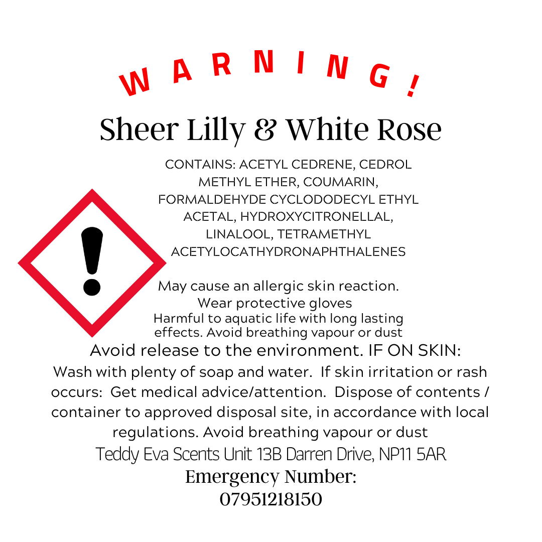 Sheer Lilly &amp; White Rose