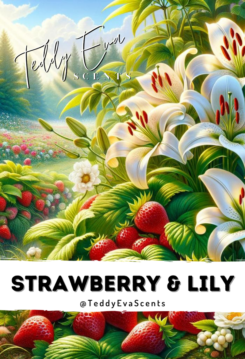 Strawberry & Lily Teddy Clamshell