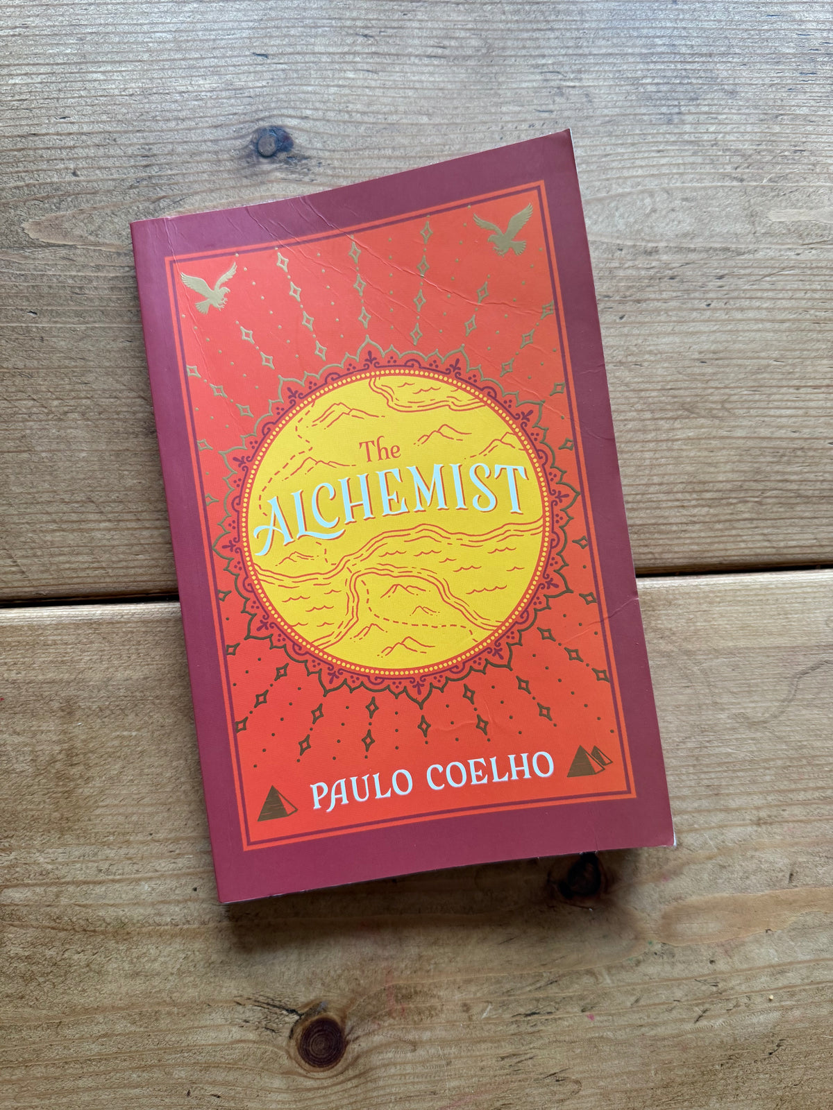Actual pre-loved copy of The Alchemist