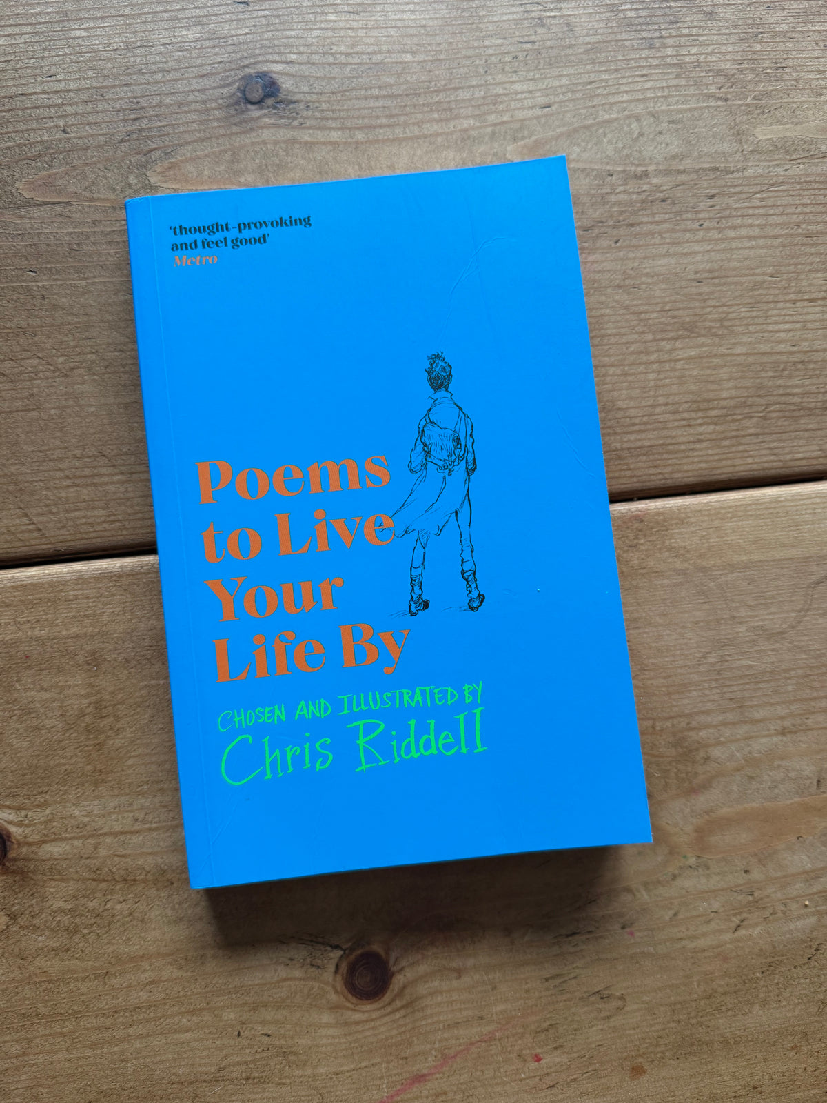 Actual pre-loved copy of Poems to Live Your Life By — Chris Riddell