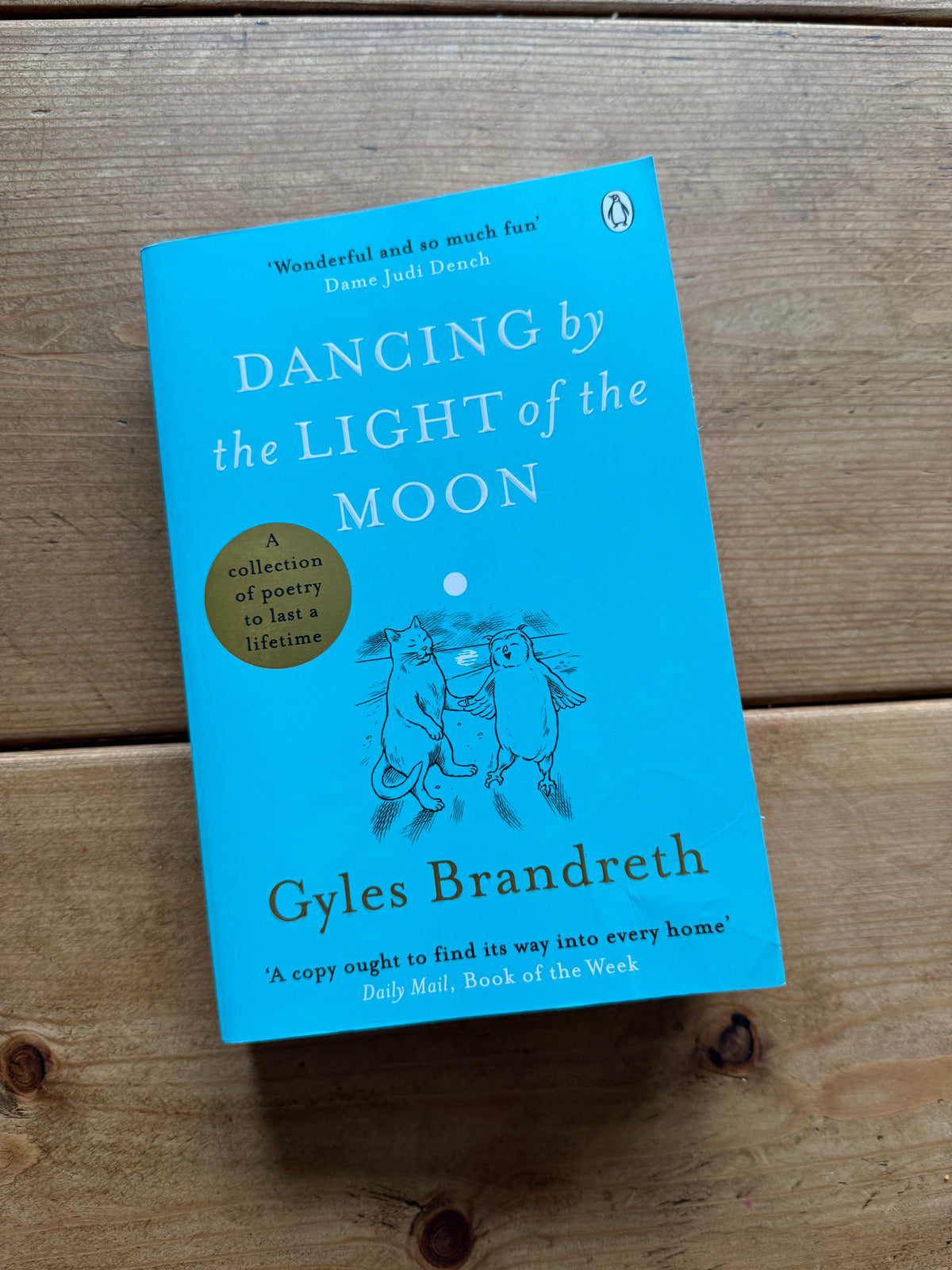 Actual pre-loved copy of Dancing by the Light of the Moon — Gyles Brandreth