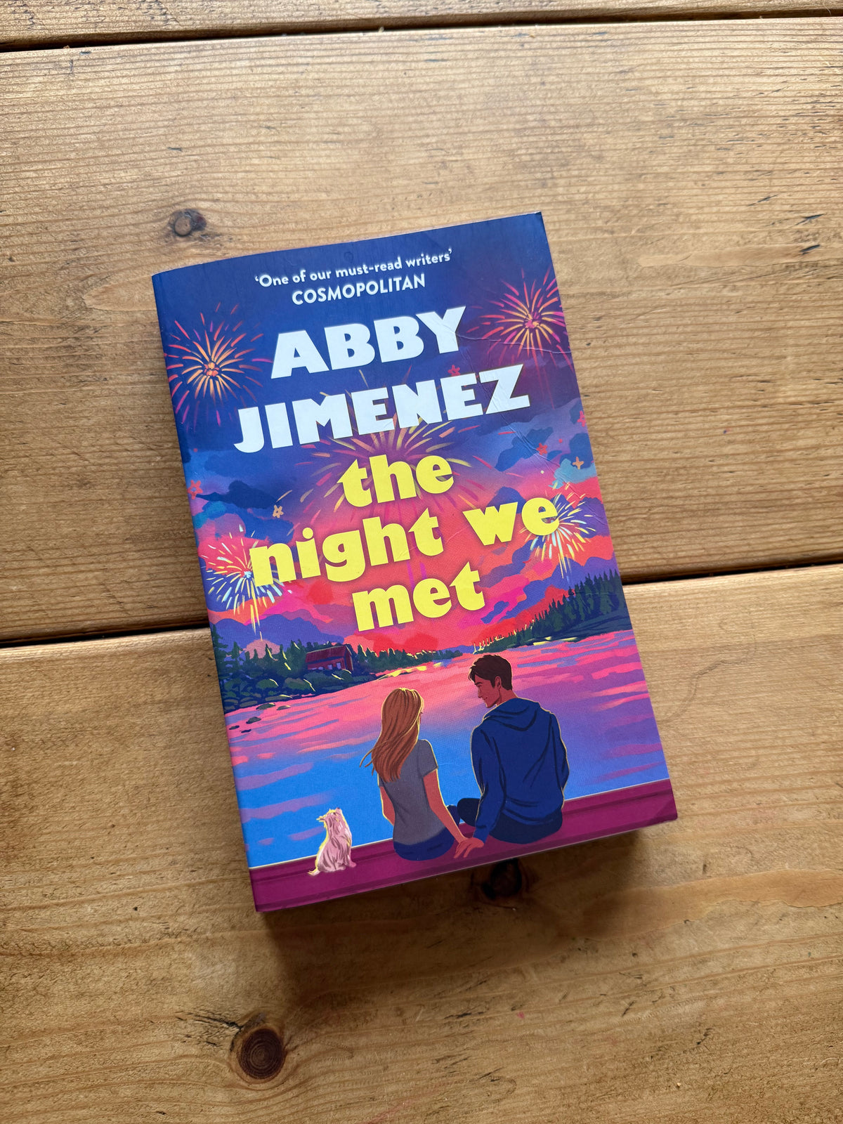 Actual pre-loved copy of The Night We Met — Abby Jimenez