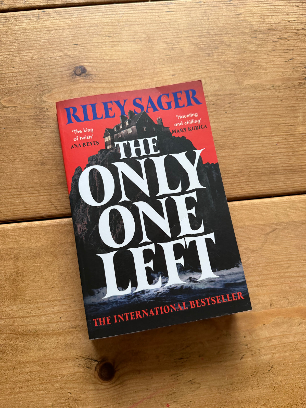 Actual pre-loved copy of The Only One Left — Riley Sager