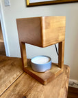 Wooden Cube Candle Warmer | With ONE Free Wickless Candle