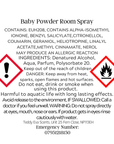 Baby powder CLP room spray