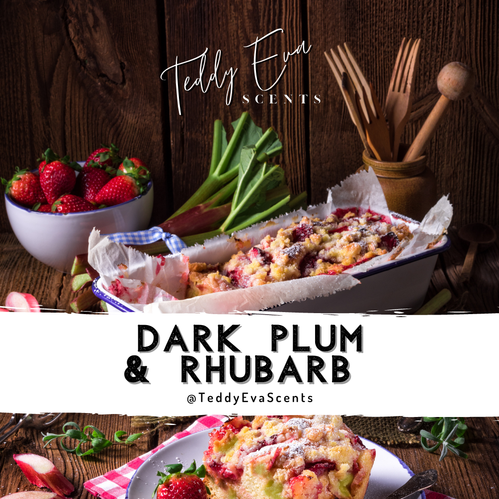 Dark Plum & Rhubarb Teddy Pot