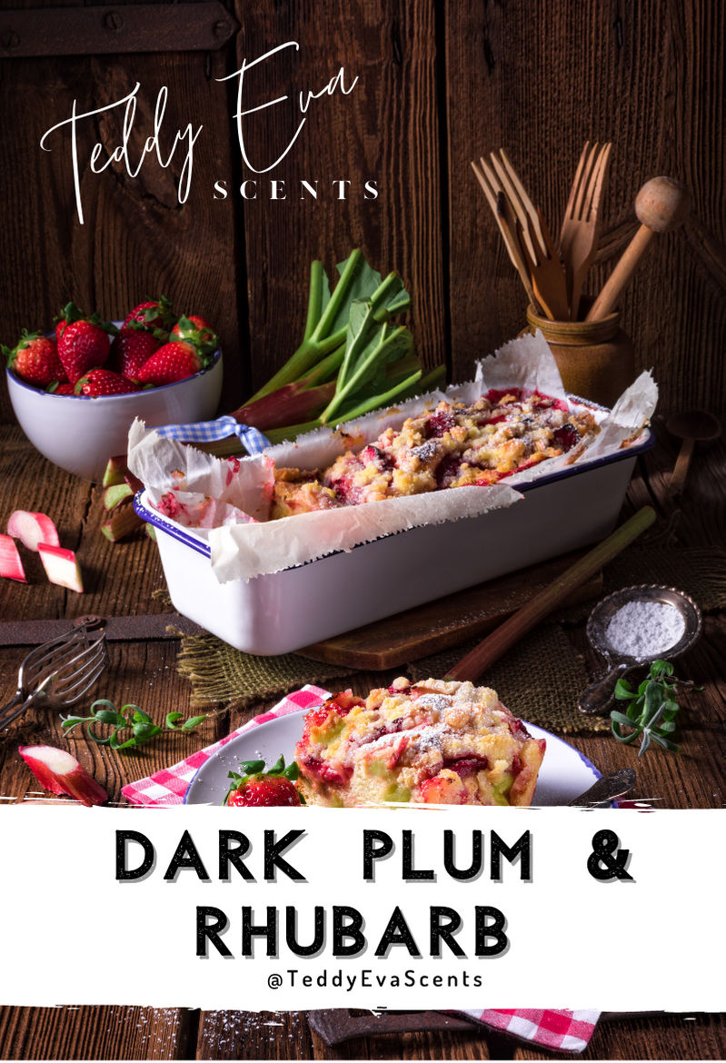 Dark Plum & Rhubarb Teddy Clamshell