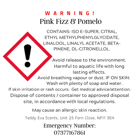 Pink Fizz & Pomelo Teddy Pot Details CLP