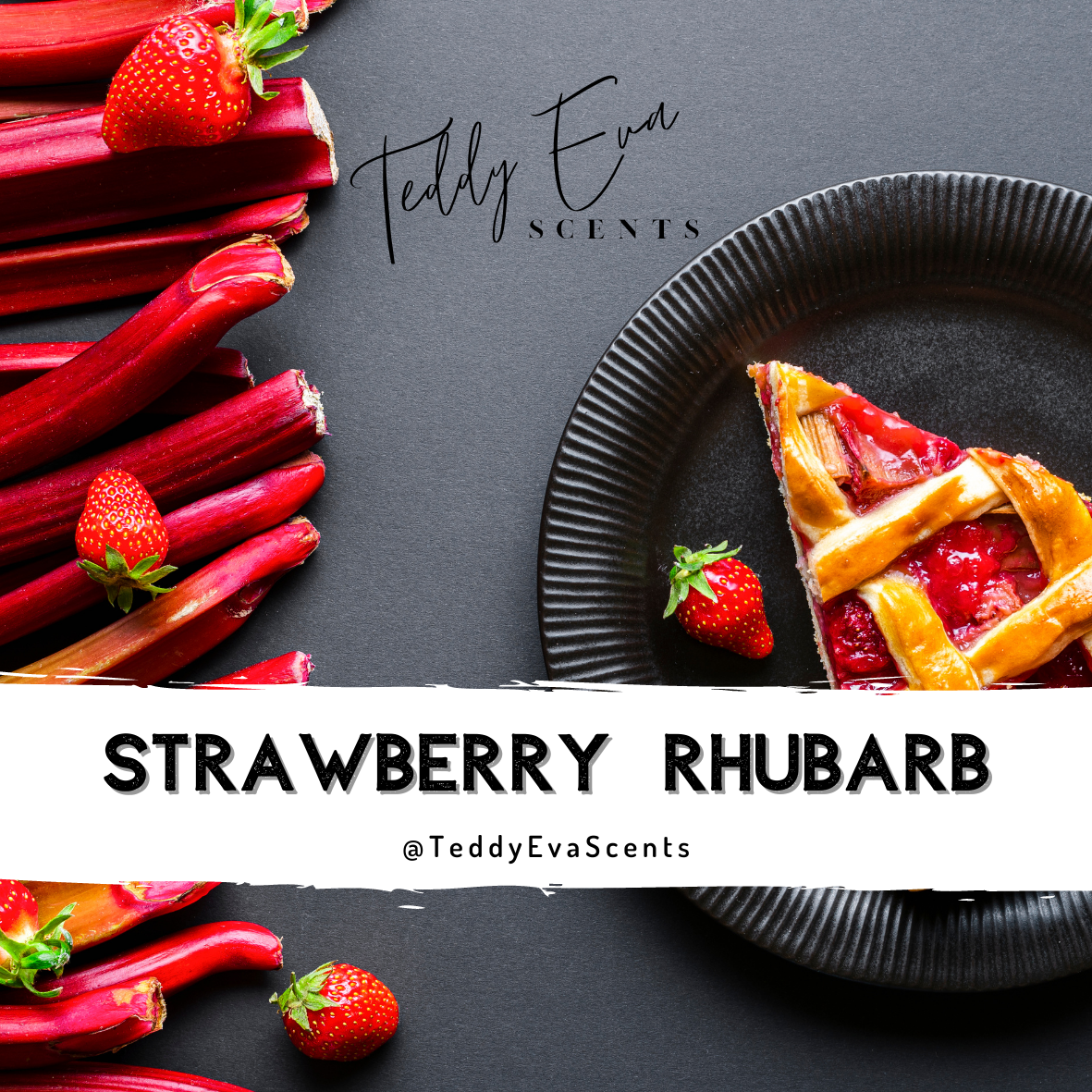 Strawberry Rhubarb Teddy Pot